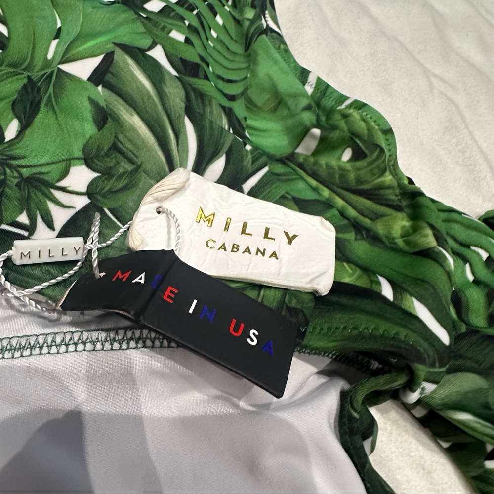 Milly Wrap One Piece Swimsuit Size Medium New with Tags Flawed - Picture 9 of 13